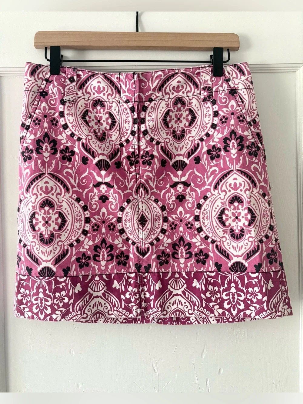 Y2K LOFT Pink & White Printed Mini Skirt